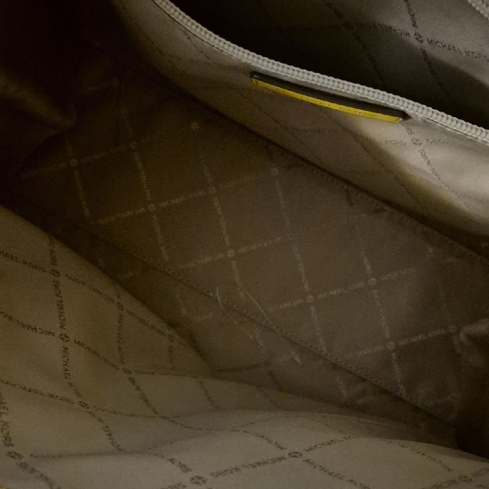 Michael Kors Vibrant Yellow and Cream Tote - Picture 5 of 13